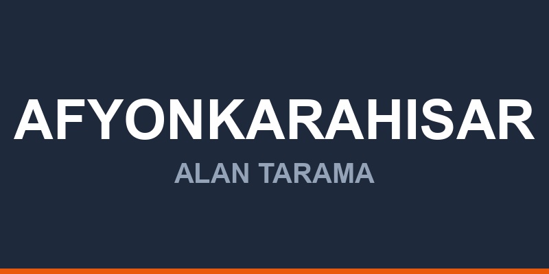 Afyonkarahisar Alan Tarama Sistemleri ve Cihazları