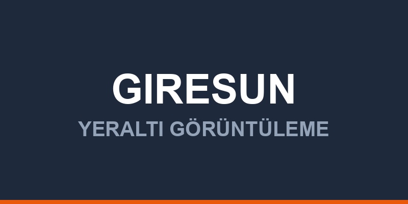 Giresun Yeraltı Görüntüleme Radarı Fiyatları