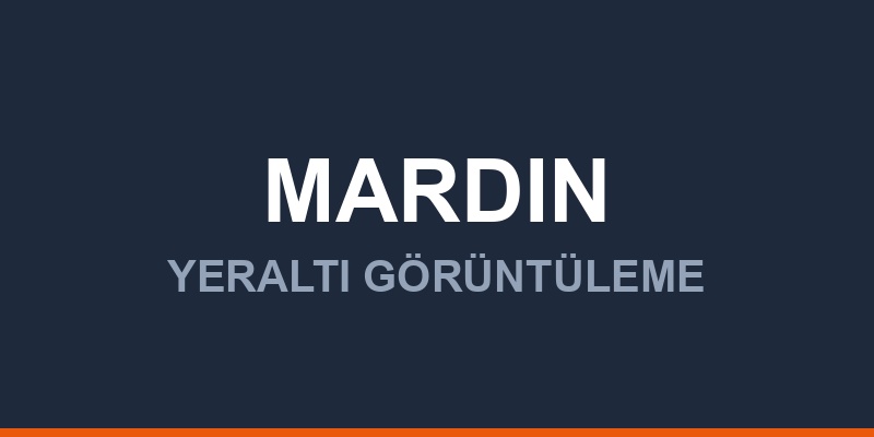 Mardin Yeraltı Görüntüleme Radarı Fiyatları