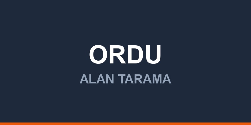 Ordu Alan Tarama Sistemleri ve Cihazları