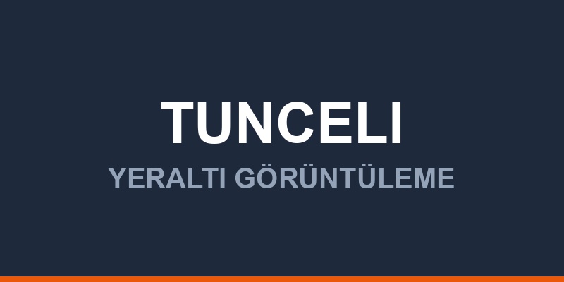Tunceli Yeraltı Görüntüleme Radarı Fiyatları