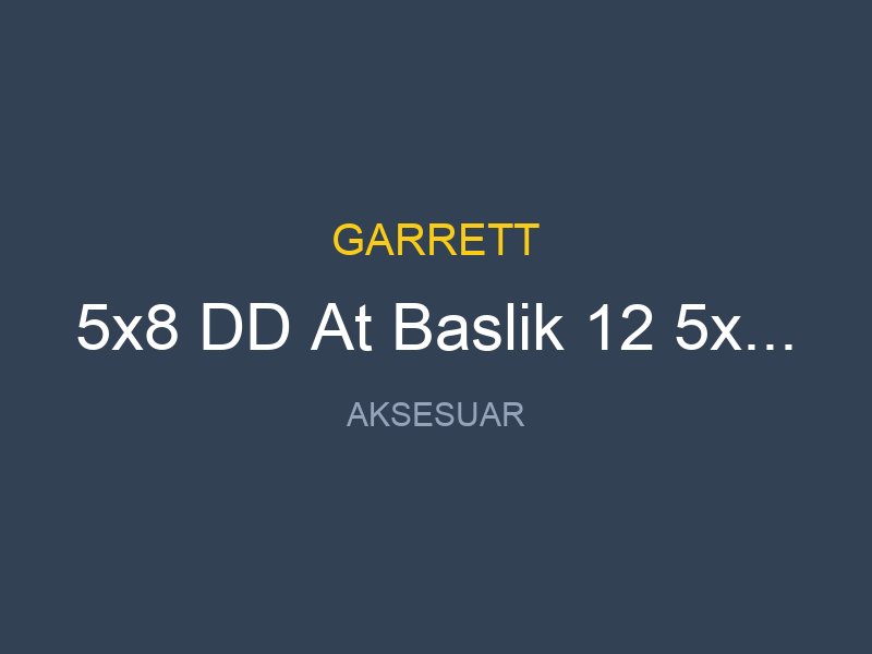 5x8 DD At Baslik 12 5x20cm