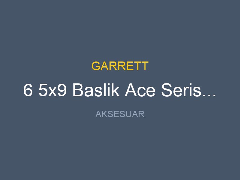 6 5x9 Baslik Ace Serisi Baslik 16 5x23cm