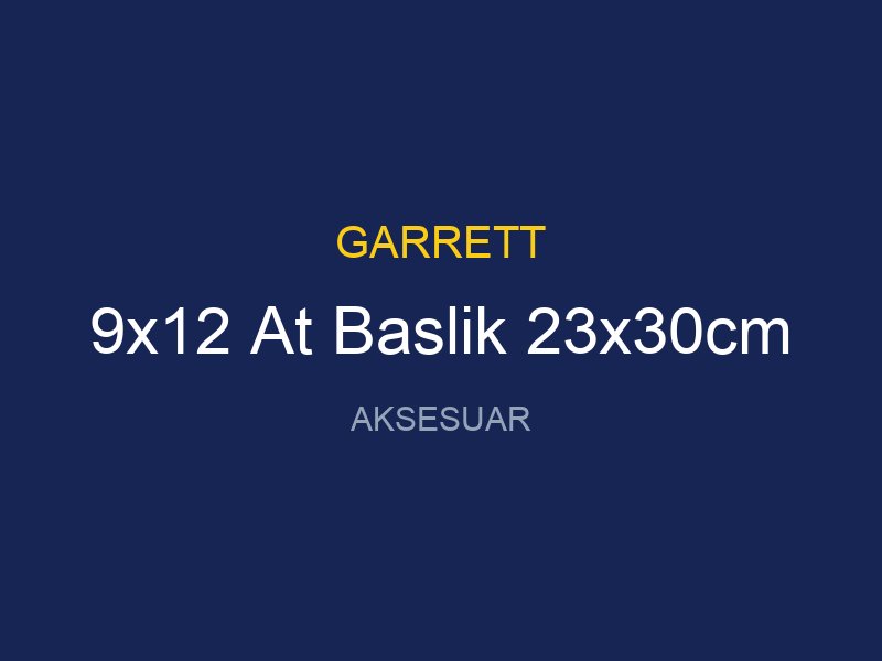 9x12 At Baslik 23x30cm