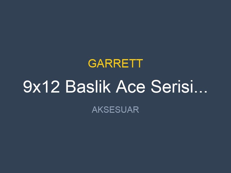 9x12 Baslik Ace Serisi Baslik 23x30cm