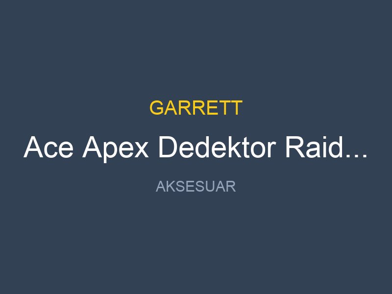 Ace Apex Dedektor Raider Baslikli Ms3 Kablosuz Kulaklikli