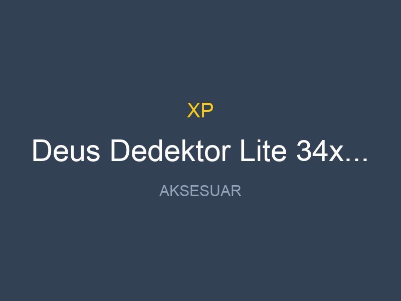 Deus Dedektor Lite 34x28 Cm X35 Baslik Ve Kumanda Dahil Kablosuz Kulaklik Haric