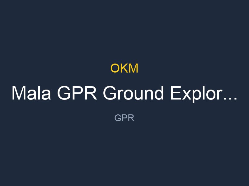 Mala GPR Ground Explorer Gx450 160 80