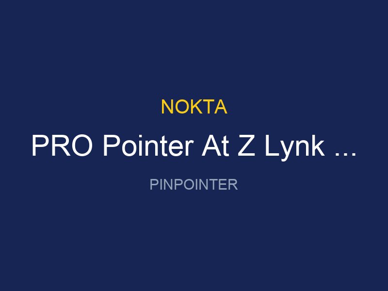 PRO Pointer At Z Lynk Pinpointer Dedektor