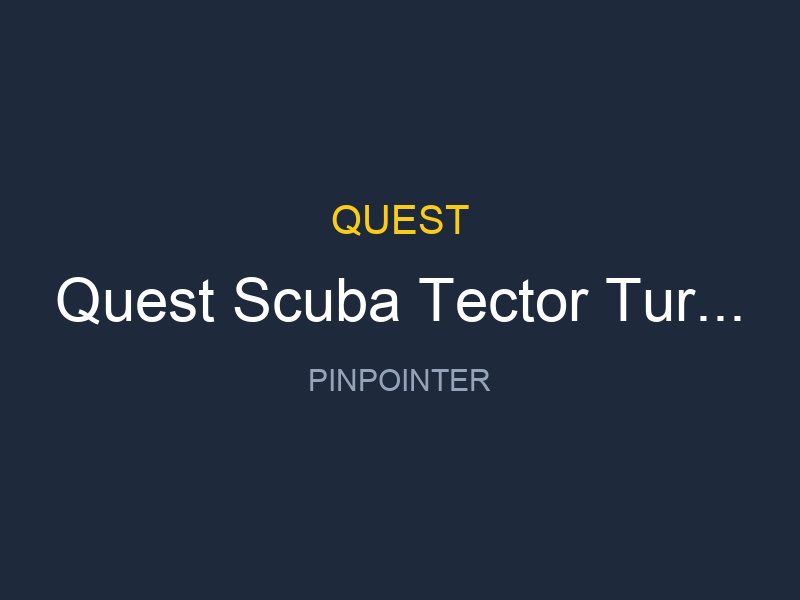 Quest Scuba Tector Turuncu Yeni