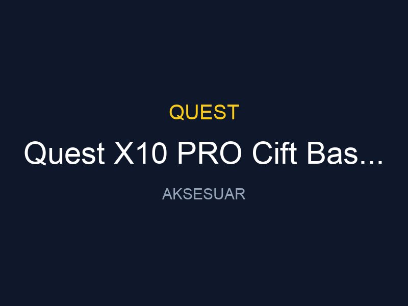 Quest X10 PRO Cift Baslikli Su Gecirmez Dedektor