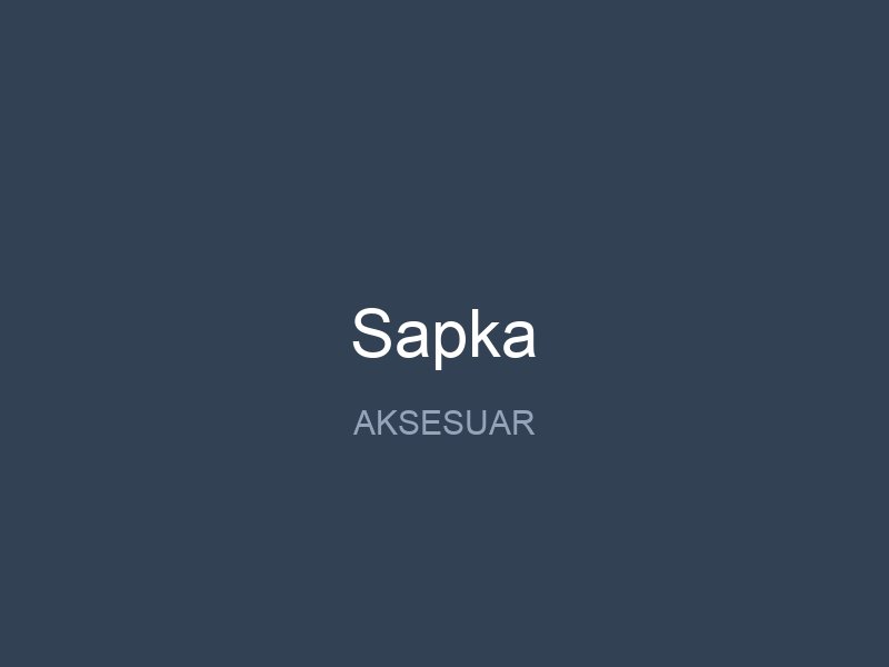 Sapka