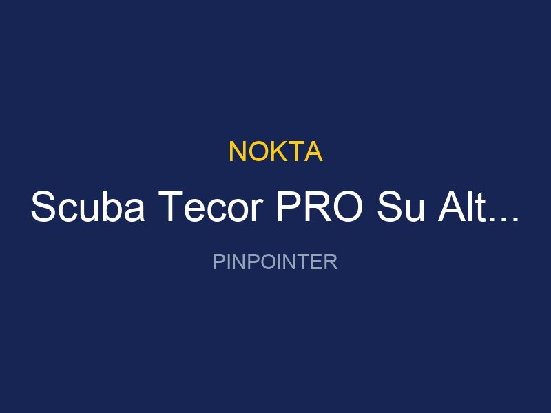 Scuba Tecor PRO Su Alti Dedektoru Sahil Arama Dedektoru 20 Cm Baslikli Arama Kollu